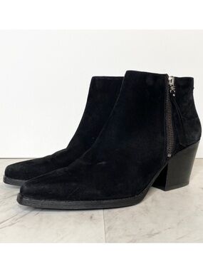 Sam Edelman Walden Black Suede Bootie 9M
